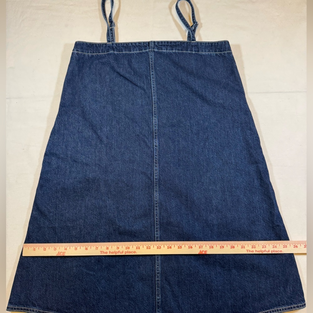 NWT Madewell Women’s Casual Blue Denim Adjustable Dress - Picture 5 of 9